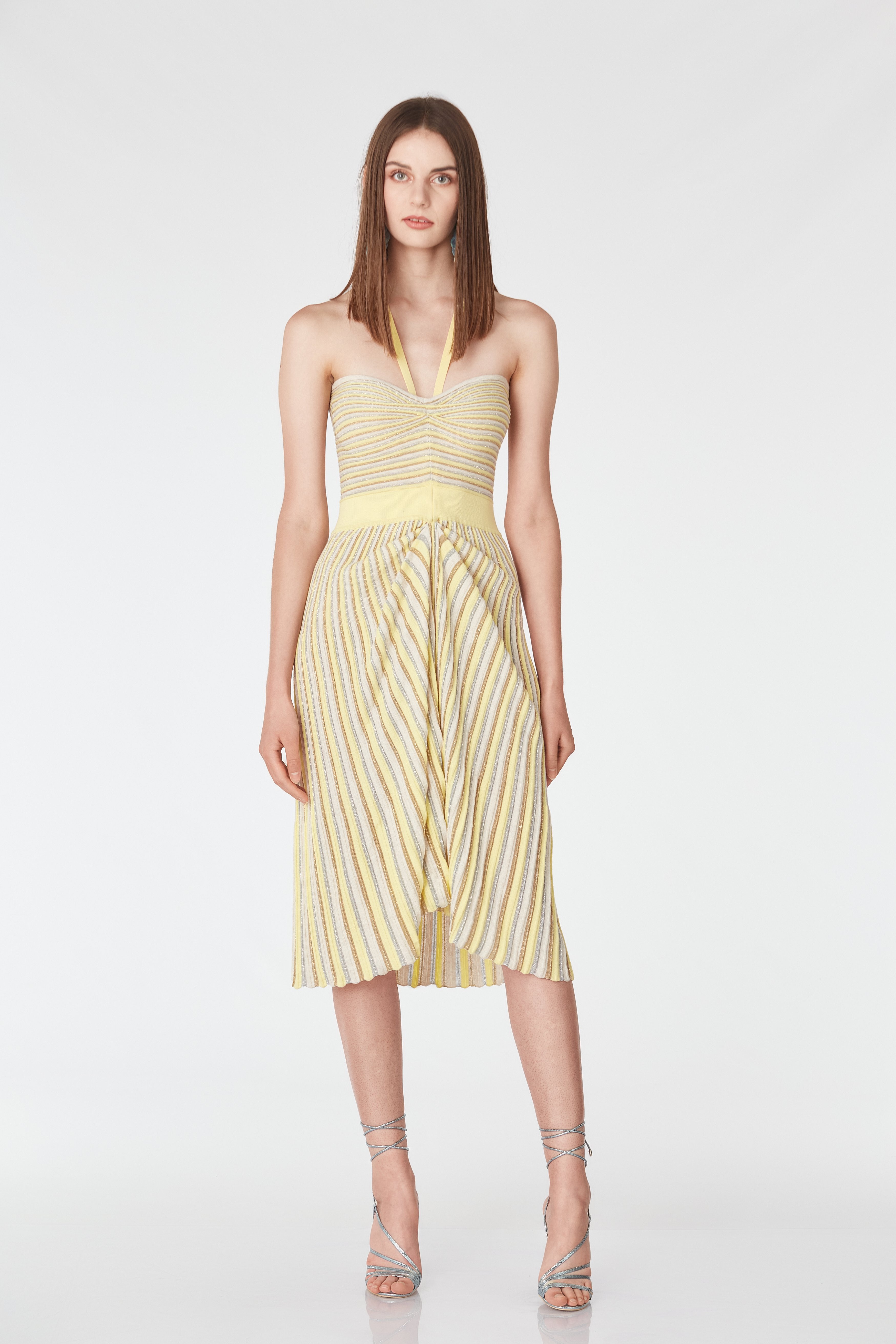 Rochie midi cu falduri