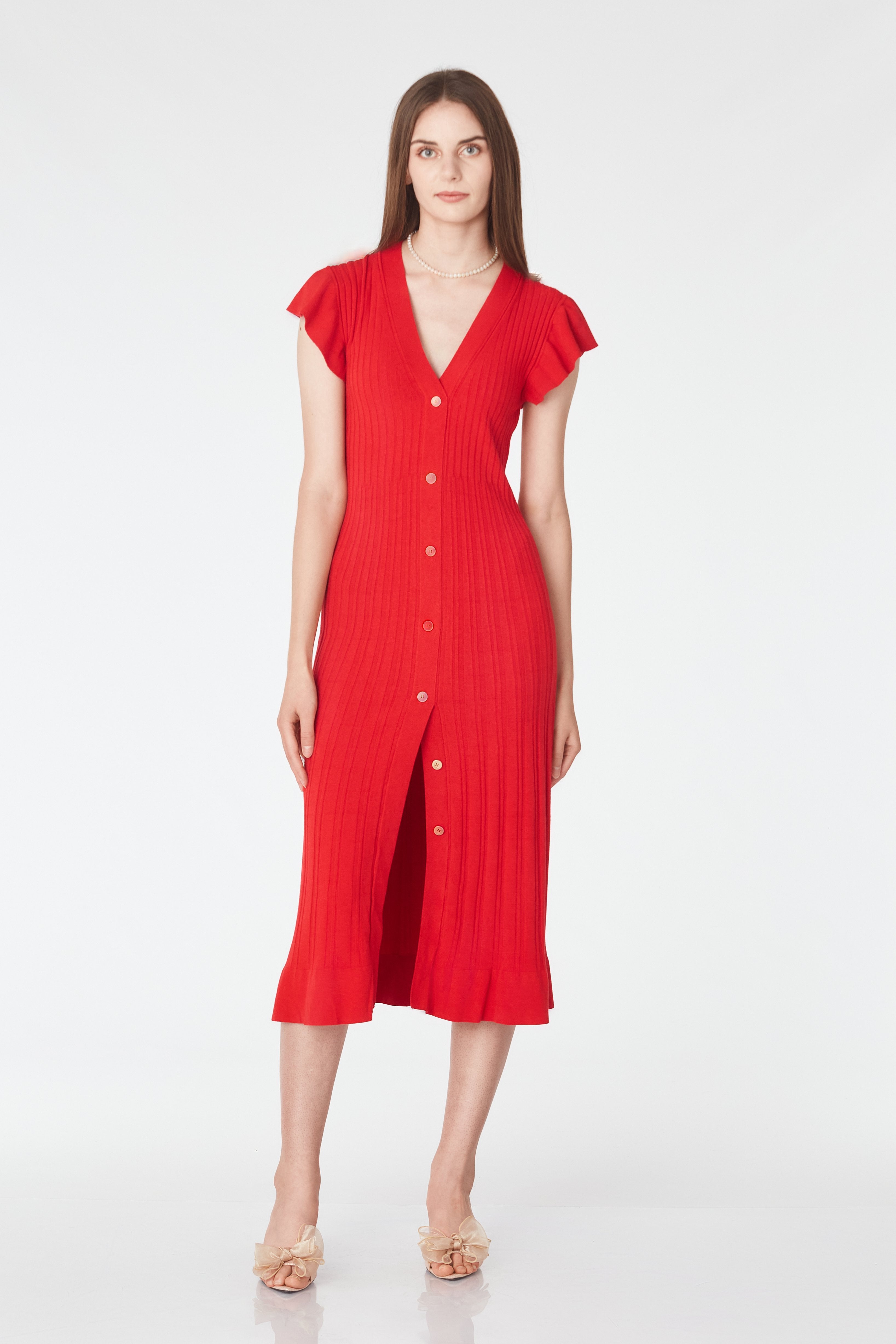 Rochie cu volanase