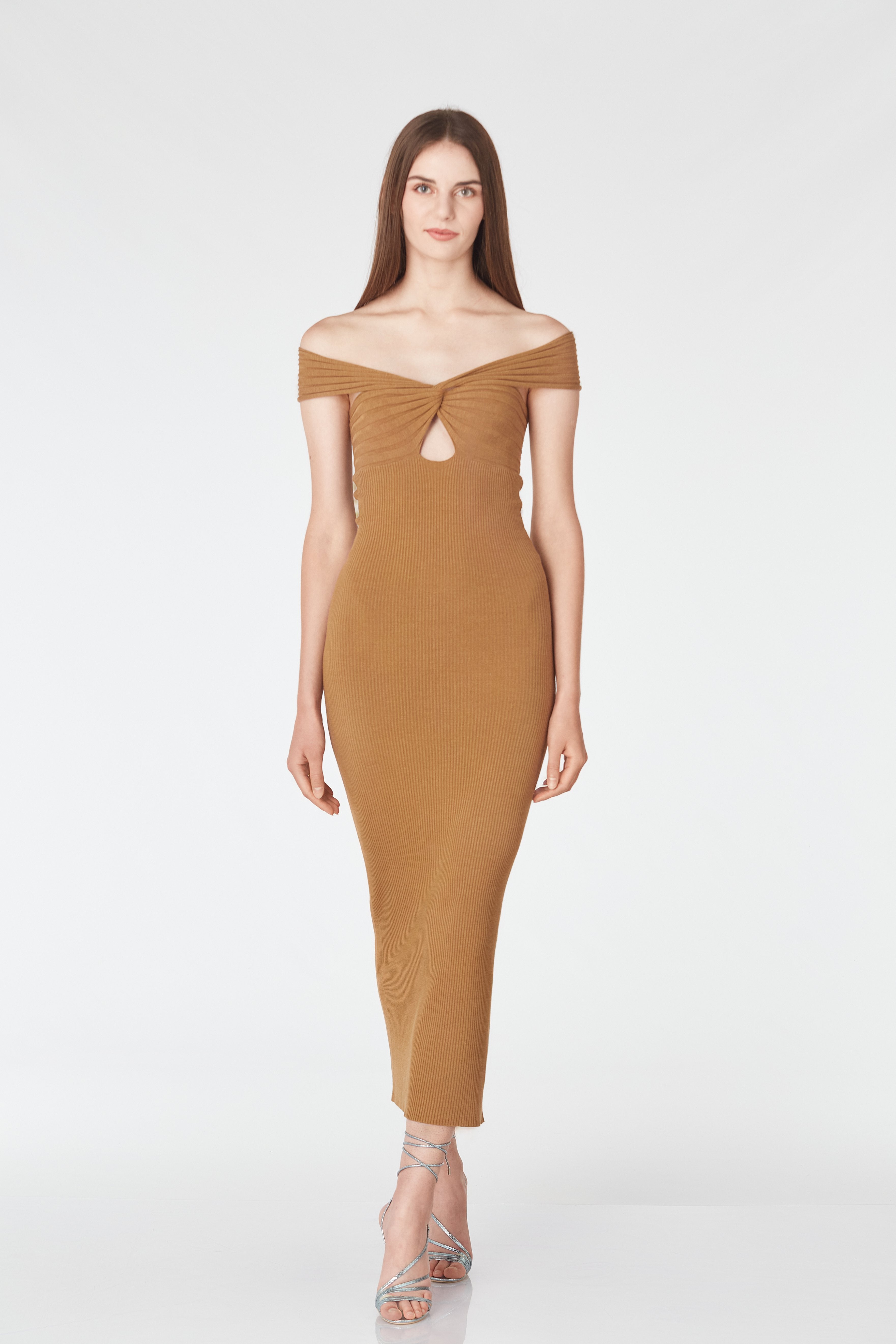 Rochie midi cu platca
