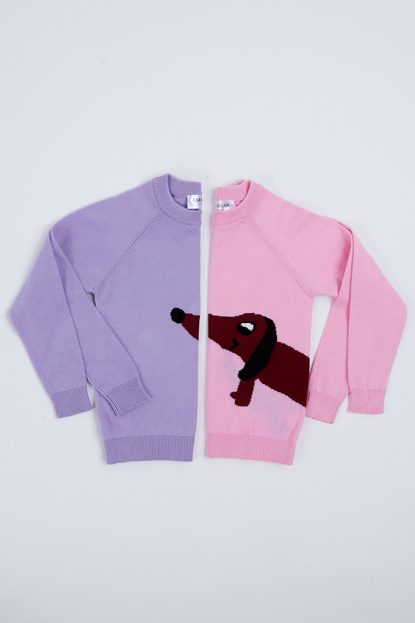 Children's sweater with puppy illustration