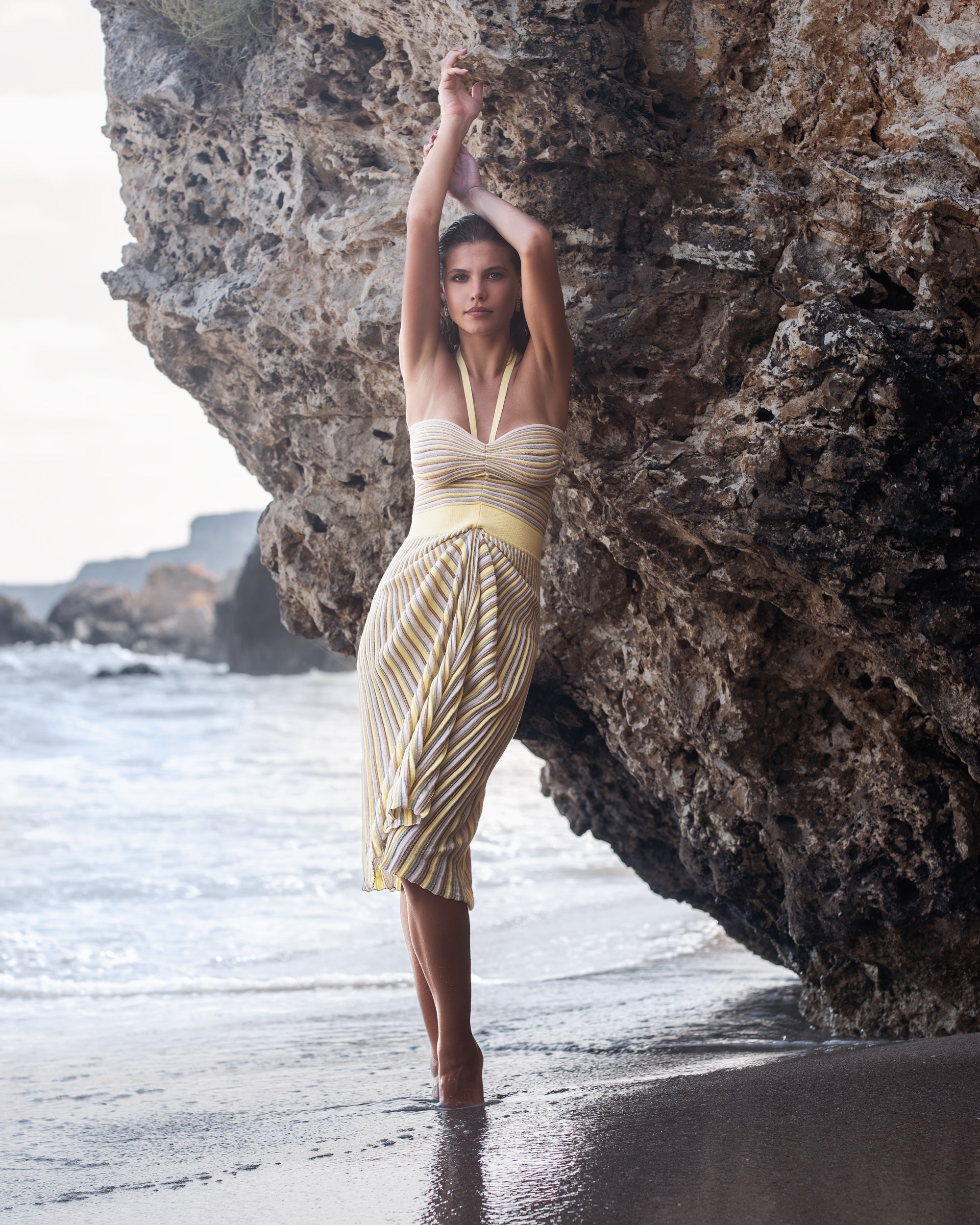 Rochie midi cu falduri