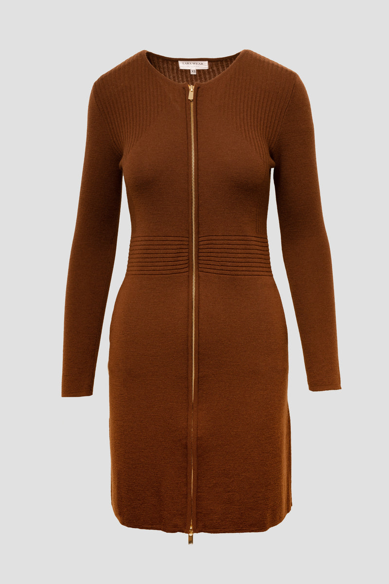 Rochie cu fermoar tip jacheta