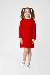 Kleid mit langen Ärmeln und Taschen für Mädchen 