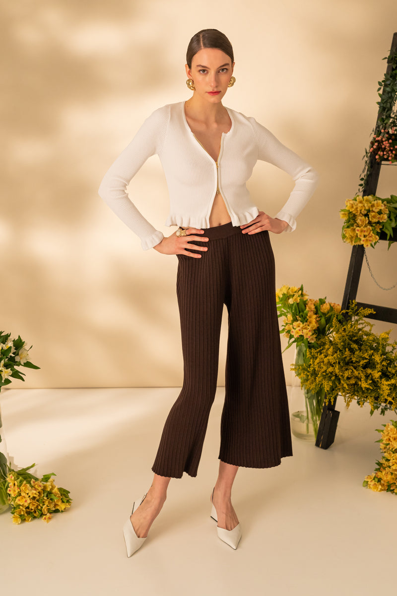 Long sleeve cotton blouse for women