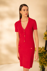 Rochie scurta, usor evazata