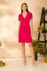 Rochie scurta, usor evazata