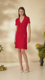 Rochie scurta, usor evazata